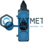 Колодка удлинителя 3-м с/з, каучук СИНЯЯ 16А IP44 TOKOV ELECTRIC -  магазин «ТАТМЕТИЗ»