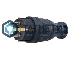 Эл.вилка прямая с/з каучук 16А TOKOV ELECTRIC -  магазин крепежа «ТАТМЕТИЗ»