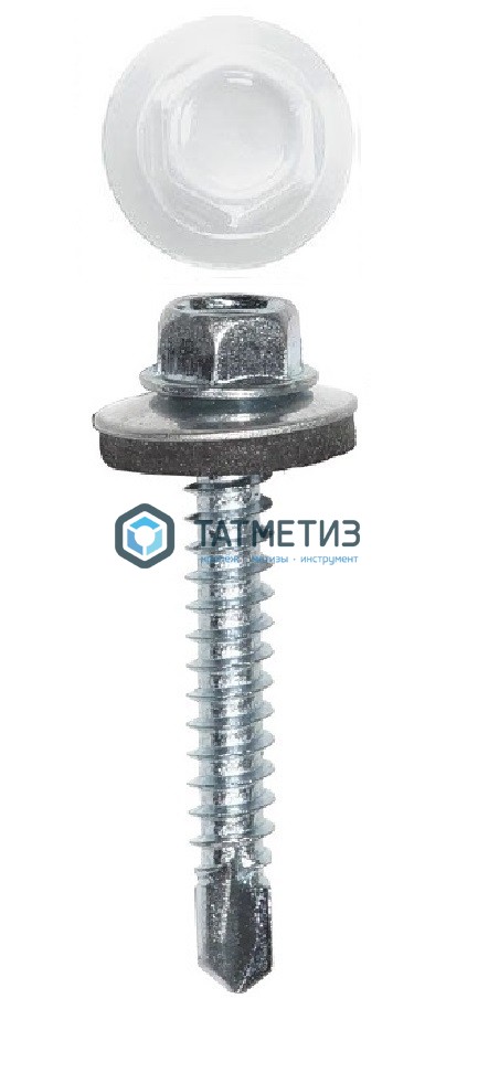 Саморез окраш.кров. 4,8х35 /9003/  (250 шт/уп)  КК -  магазин крепежа «ТАТМЕТИЗ»