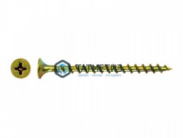 Саморезы потай по дереву желтые, PH2  4,2х75 (уп 15 кг / 2 650 шт) МС -  магазин крепежа «ТАТМЕТИЗ»
