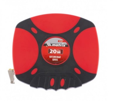 Рулетка геодезическая, 20 м х 12, 5 мм, лента ПВХ, закрытый двухкомпонентный корпус MATRIX -  магазин крепежа «ТАТМЕТИЗ»