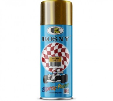 Краска аэроз. BOSNY 520 мл. №351  ЗОЛОТИСТАЯ -  магазин «ТАТМЕТИЗ»